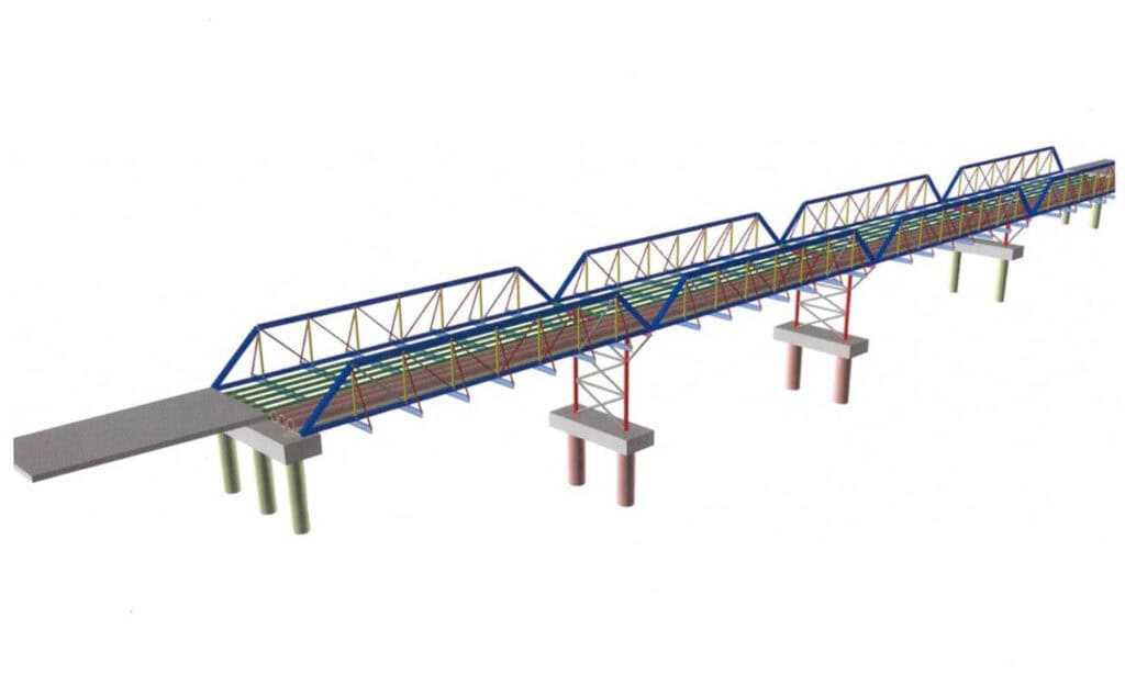 Design of Oaky Creek’s capital bridge