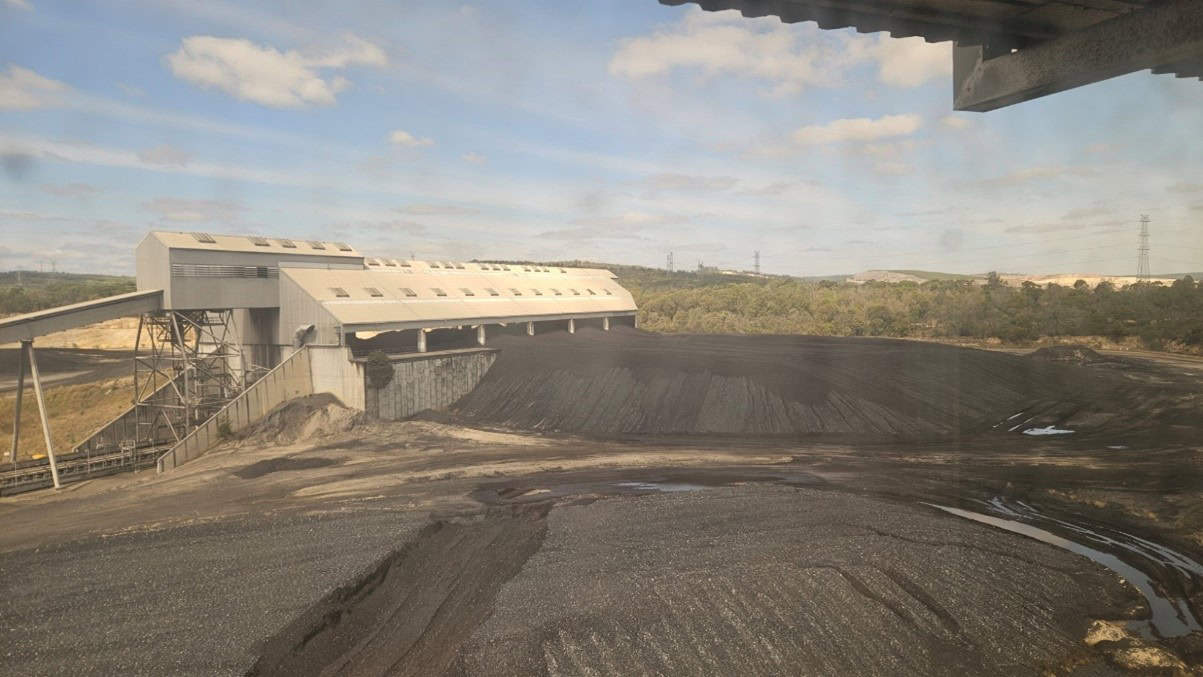 coal bunkering area of the Tarong power plant