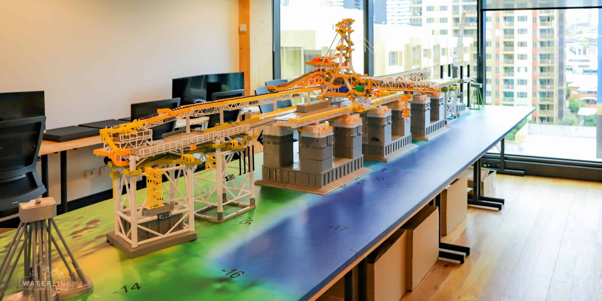 Waterline delivering the completed 3d-print to BHP