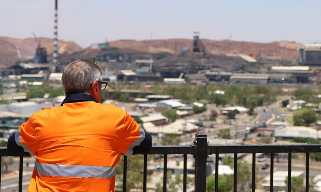 John Gilley on site in Central Queensland